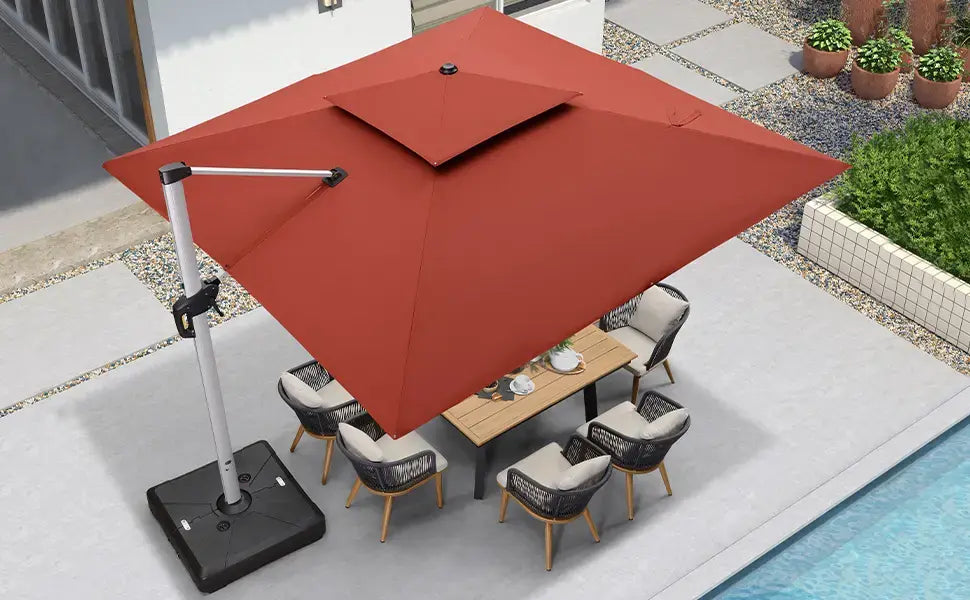 SolarShine™ Solar Powered LED Parasol