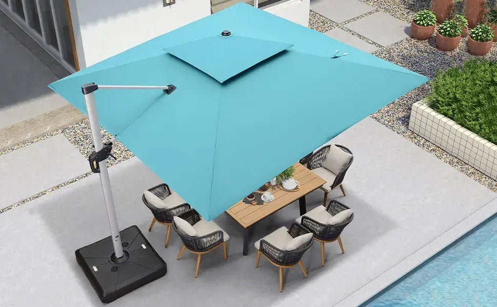 SolarShine™ Solar Powered LED Parasol
